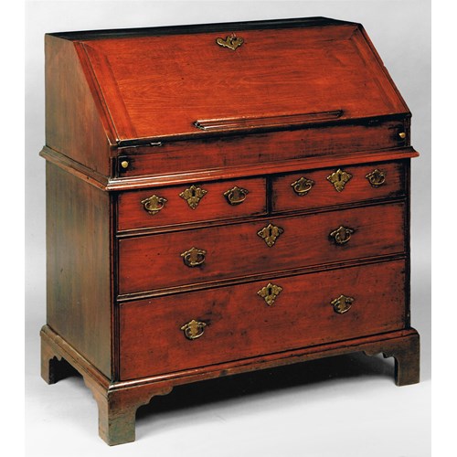 18TH CENTURY ANTIQUE ENGLISH GEORGE II VIRGINIA WALNUT BUREAU